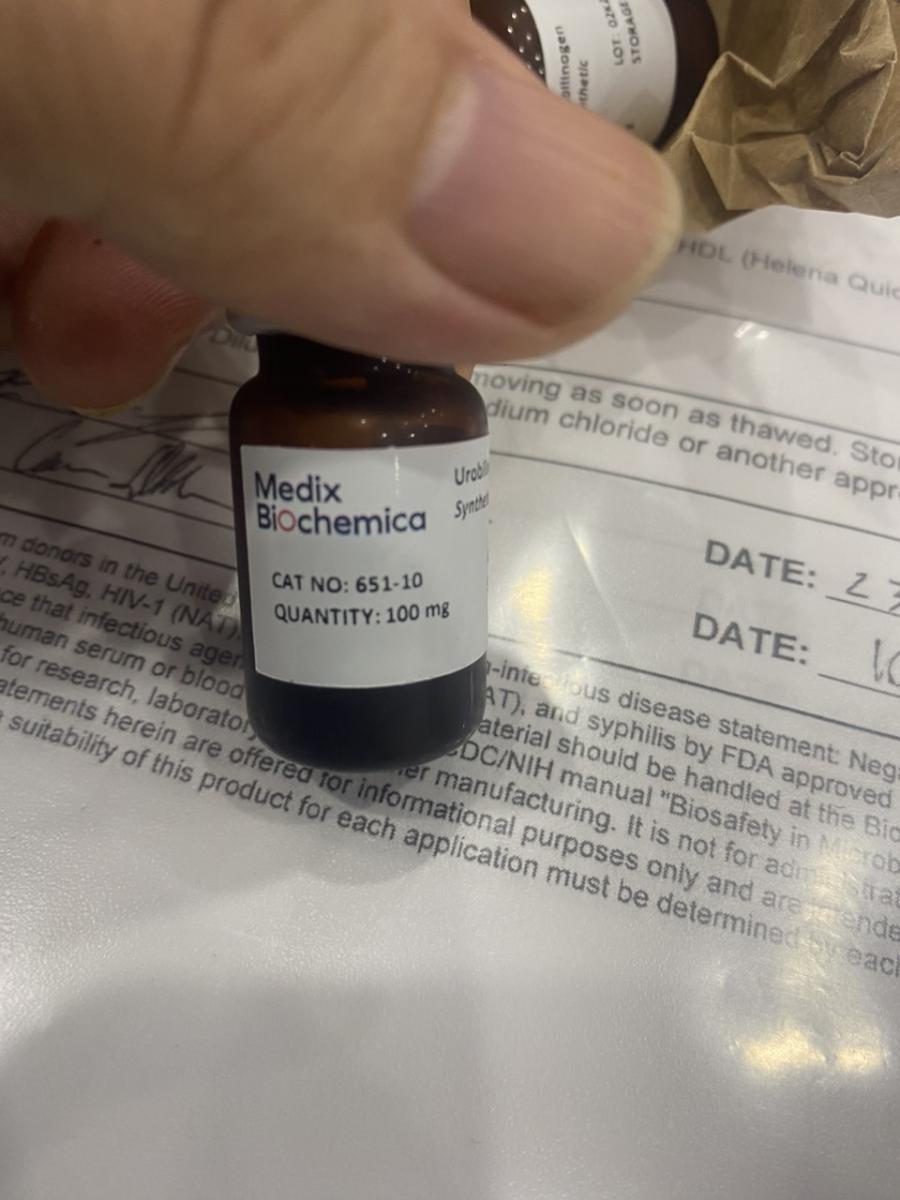 Chất thử chuẩn đoán Urobilinogen, Synthetic (Reagent for Urinalysis), mã 651-10, Hãng Medix Biochemica, USA