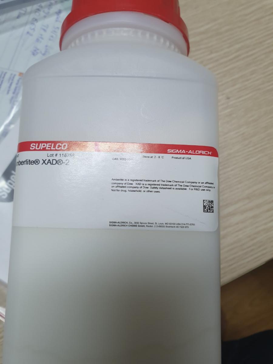 Chất hấp thụ XAD-2, kích thước hạt 20 - 60 mesh, Sigmaaldrich, USA