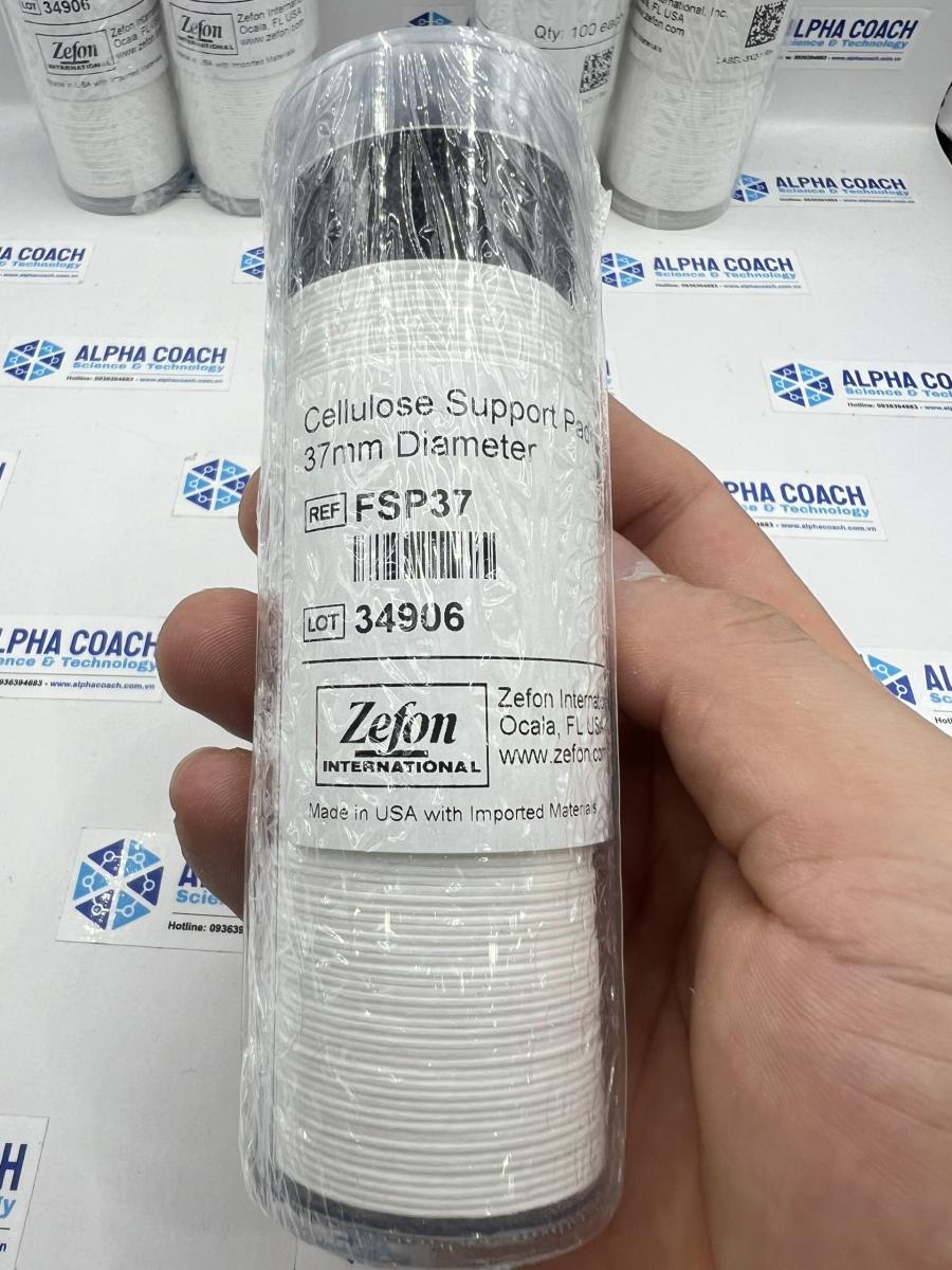 FSP37: Màng lọc Cellulose (hỗ trợ), đường kính 37mm, 100 cái/ hộp, hãng Zefon, Mỹ