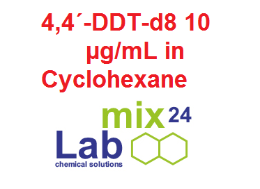 Dung dịch chuẩn 4,4 -DDT-d8 10 ug/mL in Cyclohexane, Mã: LM24-N-15900-1311D-10CY10, 10 mL, hãng Labmix24, Đức