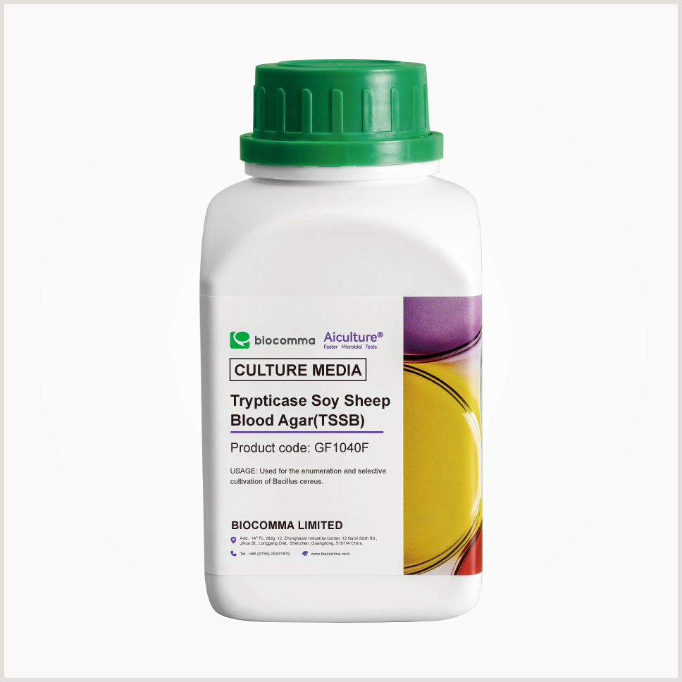 Môi trường vi sinh Trypticase Soy Sheep Blood Agar(TSSB), Hãng Biocomma, China