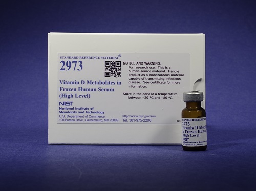 Mẫu chuẩn Chất chuyển hóa vitamin D trong huyết thanh người (high level), SRM 2973 Vitamin D Metabolites in Frozen Human Serum (High Level), NIST, USA