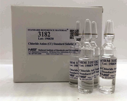 Chất chuẩn SRM 3182 Chloride Anion (Cl) Standard Solution 5x10ml, NIST, USA