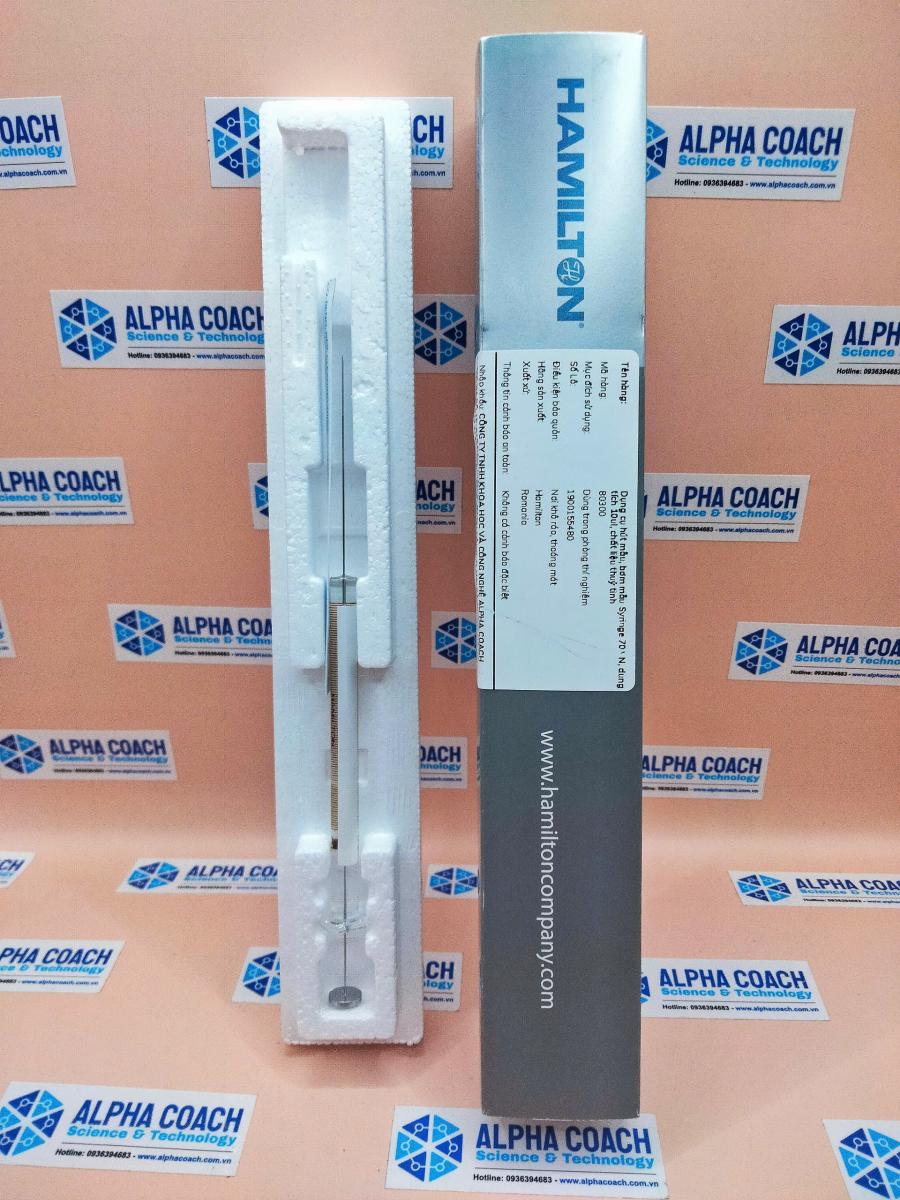 Dụng cụ hút mẫu, bơm mẫu Syringe 701 N , dung tích 10ul, chất liệu thuỷ tinh, Mã hàng: 80300, hãng Hamilton-Mỹ