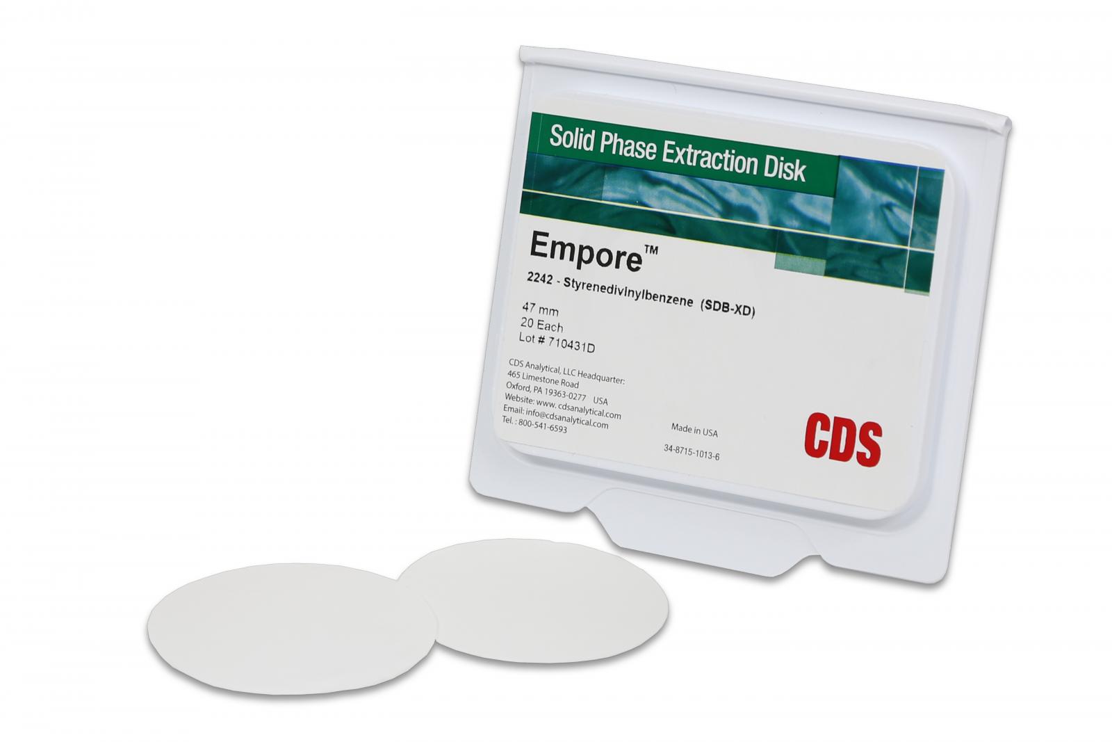 Đĩa chiết pha rắn (SPE) Empore 2242: SDB-XD, polystyrenedivinylbenzene, 12um particle size, 47mm, Hãng CDS Analytical, Mỹ