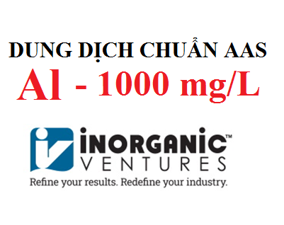 Dung dịch chuẩn Nhôm (Al) 1000 ug/ml, lọ 125ml, hãng IV, Mỹ 