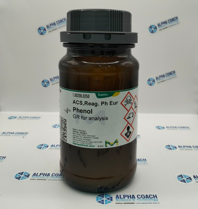 Hóa chất Phenol GR for analysis ACS,Reag Ph Eur, CAS No: 108-95-2