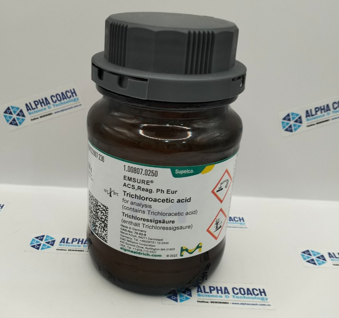 Hóa chất Trichloroacetic acid for analysis EMSURE ACS,Reag Ph Eur, CAS No: 76-03-9