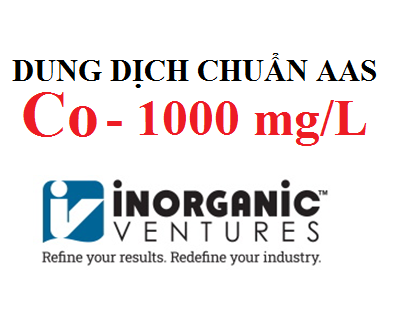 Dung dịch chuẩn Cobalt (Co) 1000 ug/ml, lọ 125ml, hãng IV, Mỹ 