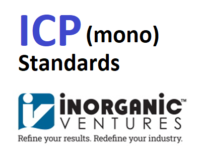 Dung dịch chuẩn ICP-OES & ICP-MS 1000 ug/ml, 10000 ug/ml, NIST-traceable, ISO 17034 & ISO 17025, Hãng Inorganic Ventures, USA