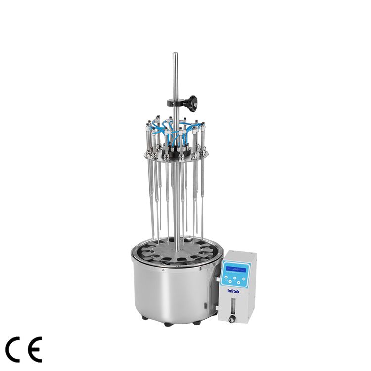 Thiết bị cô mẫu bằng khí Nitơ (bể cách thủy), 12 vị trí, Model: NEC100-1, Hãng Infitek, TQ