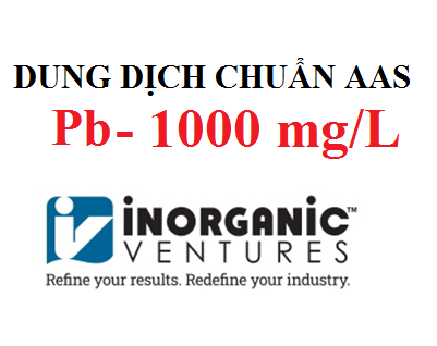 Dung dịch chuẩn Chì (Pb) 1000 ug/ml, lọ 125ml, hãng IV, Mỹ 