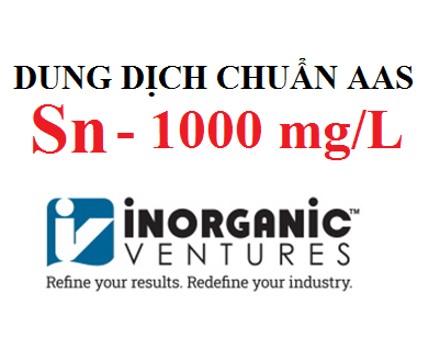 Dung dịch chuẩn Thiếc (Sn) 1000 ug/ml, lọ 125ml, hãng IV, Mỹ 