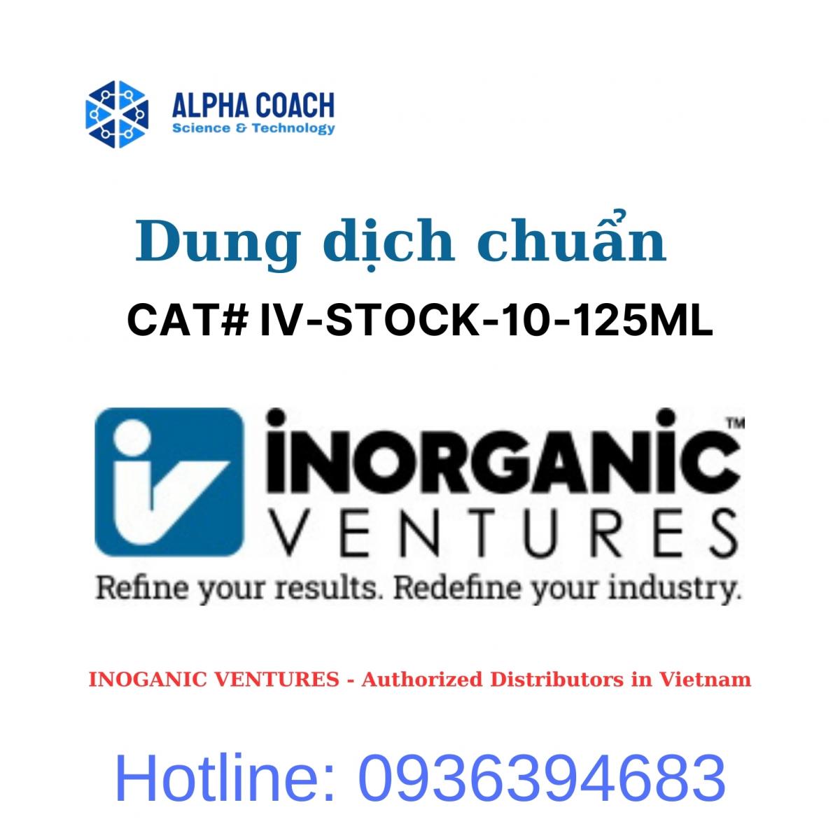 Dung dịch chuẩn Surface Water Calibration/Quality Control Standard, Hãng IV-Mỹ