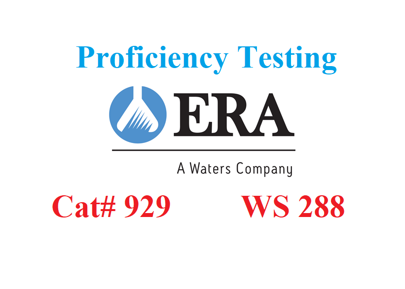 Báo cáo Thử nghiệm thành thạo quốc tế WS 288, mẫu PT Cat# 929, Hãng ERA, USA