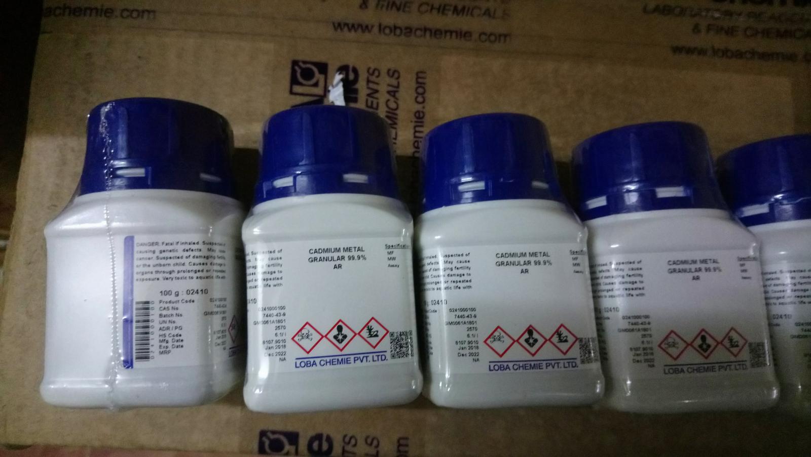 Hóa chất CADMIUM (METAL) GRANULAR 99.9% AR                 